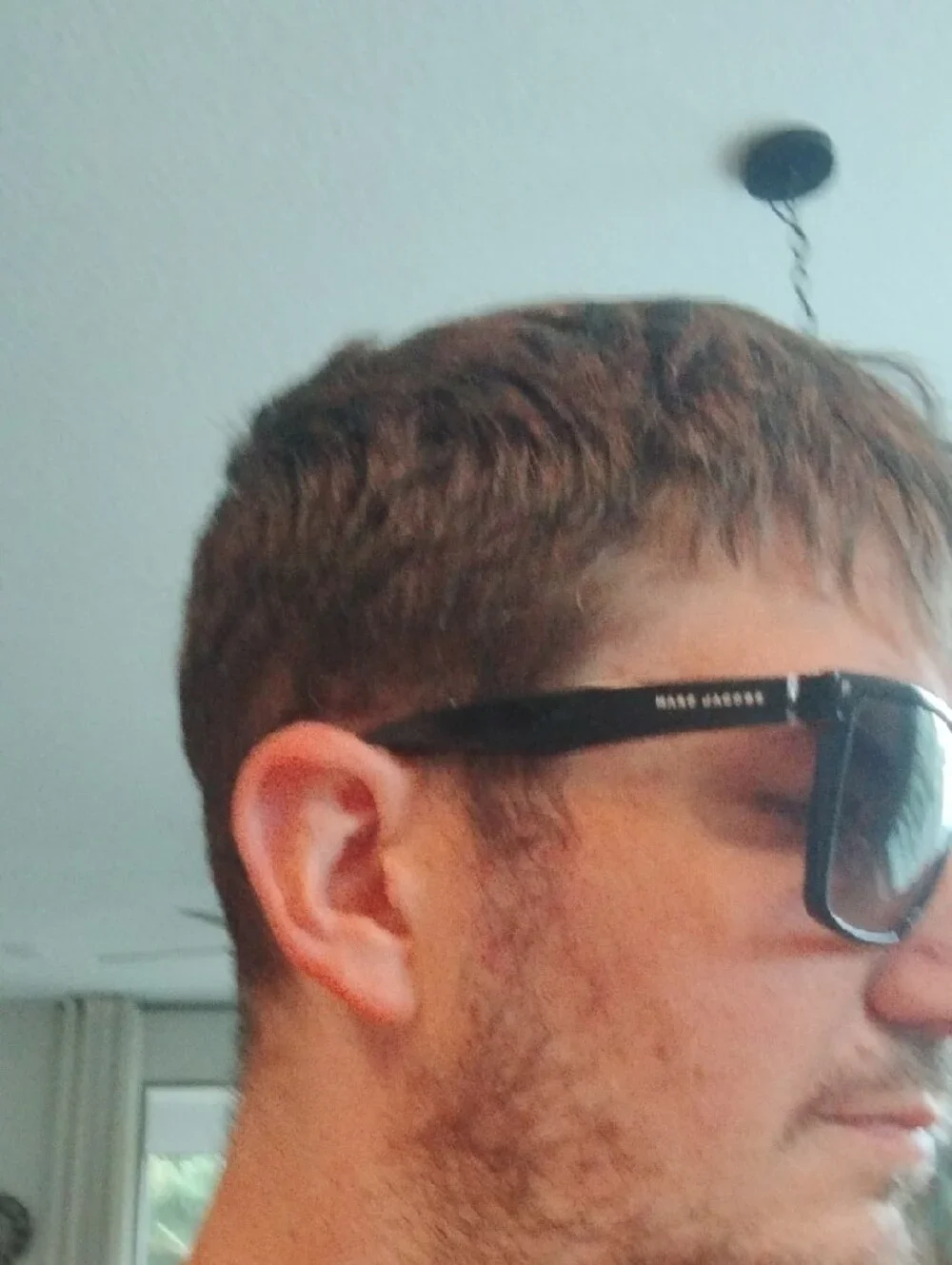 Marc Jacobs Black Gradient Square Sunglasses